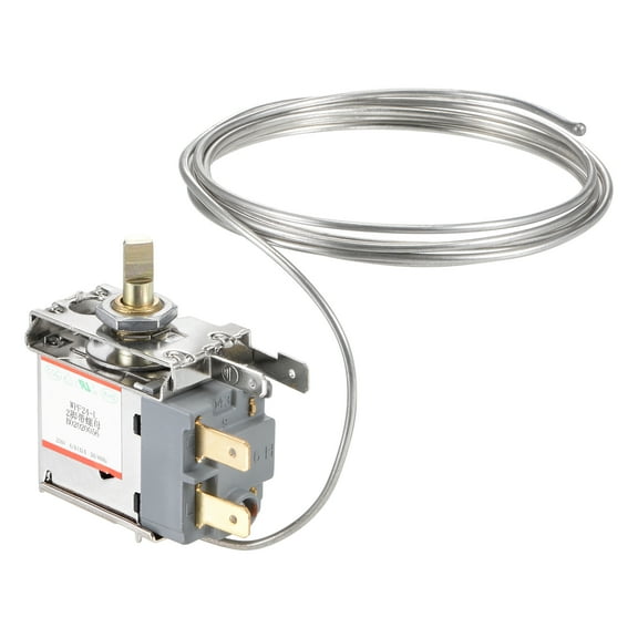Uxcell Refrigerator Thermostat WPF24 Cord Freezer Refrigeration Temperature Controller 2P 6A