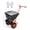 Orange 80L, variant on Push Lawn Spreader with 80lb Large Capacity,12ft Broadcast Width,10" Pneumatic Tires, Rain Cover & Gloves, Adjustable Drop Rate, Walk-Behind Garden Broad for Seed,Green