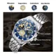 thumbnail image 3 of Reloj pulsera Skmei 7039 color plateado - fondo azul/negro, 3 of 8