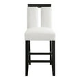 thumbnail image 5 of Furniture of America Prat Fabric Upholstered Counter Chairs in Black (Set of 2), 5 of 5