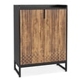 thumbnail image 2 of Kadyn Shoe Storage Cabinet,Shoe Cabinets,Shoe Rack Storage Organizer, Modern Shoe Cabinet with Doors, 5-Tier Modern Shoe Rack Organizer,Brown & Black, 2 of 7