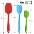 thumbnail image 2 of Herramienta para mezclar Accesorios de cocina Espátula para mezclar de silicona Juego de 5 piezas 21 cm Color aleatorio, 2 of 5