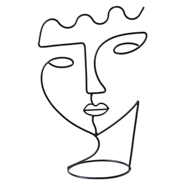 Escultura de rostro abstracto Soporte geométrico para sombrero Soporte para gorra para peluca Rack Fanmusic Escultura de rostro abstracto