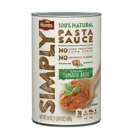 HUNTS Simply Tomato Basil Pasta Sauce, 24 OZ