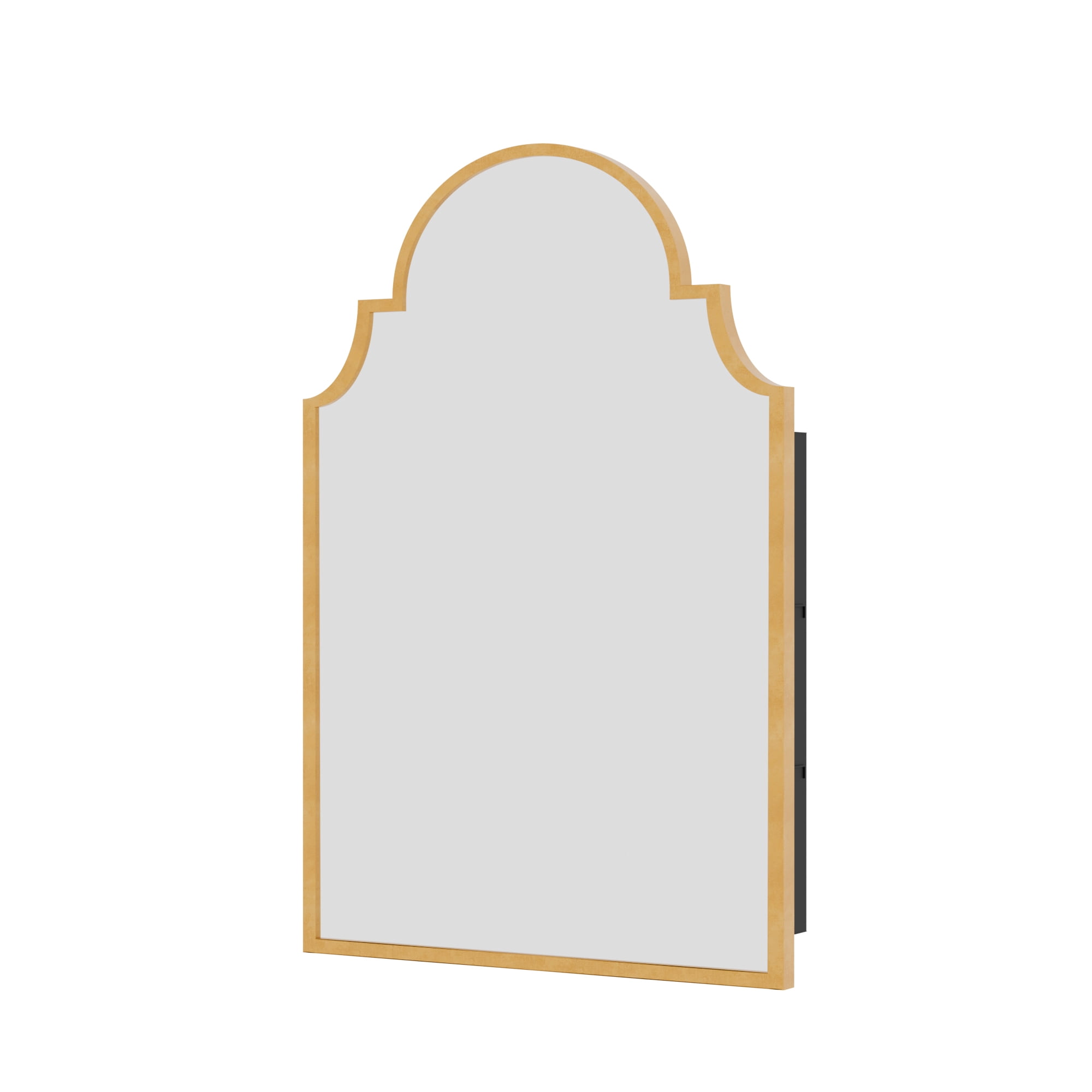 MAYEERTY 30x20x5 Inch Gold Metal Arched Medicine Cabinet for Bathroom