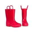 thumbnail image 6 of Kushyshoo Kids Rain Boots for Girls Boys Waterproof Rain Shoes with Easy On Handless Red Solid Boots Size 11, 6 of 7
