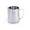 Silver Pitcher, variant on Stainless Steel Milk Frothing Pitcher, Compatible with MilkID Labeling System (12oz Silver Pitcher Only)