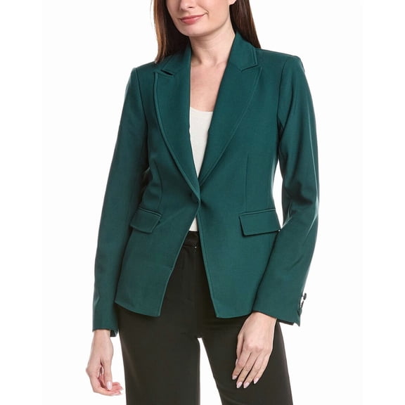 Tahari ASL womens  Blazer, 2, Green