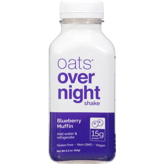 Oats Overnight Blueberry Muffin Protein Overnight Oatmeal Shake, 2.2 oz, 1 Count
