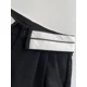 thumbnail image 4 of Pantalones rectos plisados negros de estilo urbano de cintura alta informales, moda coreana, pantalones holgados de pierna ancha Y2K para mujer, ropa femenina, 4 of 6