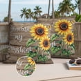 thumbnail image 3 of Yellow Sunflower Outdoor Pillow Covers 24x24 Set of 2,Waterproof Patio Throw Pillowcase Protectors,Butterfly Sunshine Brown Farmhouse Wood Decorative Pillow Shams Cushion Covers for Seat Bed Couch, 3 of 8