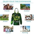 thumbnail image 5 of Picia Tropical Summer Vibes Pattern Youth Hoodie - Warm Pullover Sweatshirt with Kangaroo Pocket, Ideal for Boys and Girls-Small, 5 of 6