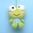 thumbnail image 4 of Lindo muñeco de peluche de rana de ojos grandes, colgante de mochila, lindo llavero de peluche de rana, 4 of 6
