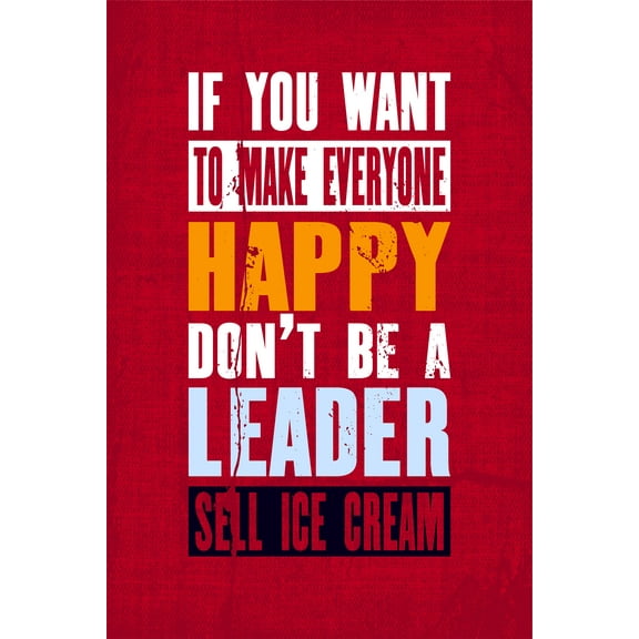 Ezposterprints Motivational Inspirational Posters for Home Office School Classroom Kidsroom - Motivational Quotes Poster Printing - Wall Art Print - 'SELL ICE CREAM' - 12X18 inches