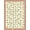 Red Cream, Pattern 4, variant on ODIKA 8'x10' Washable Area Rug Non-Shedding, Easy Care, Cherries Cherry Botanical Fruit Flower Vintage Door Flowers Border for King Size Bedroom Under Bed, Master Suite