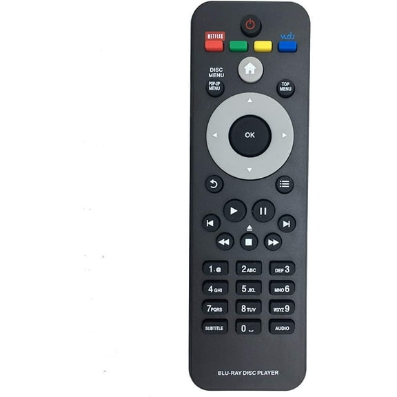 Replaced remote control for Philips Blu-ray disc/ dvd player BDP2100 BDP2100K BDP2180 BDP2180K BDP2180X