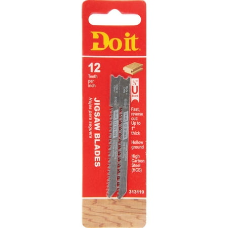 

Do it Best U-Shank 3-1/8 In. x 12 TPI High Carbon Steel Reverse Cut Jig Saw Blade Wood/Laminate (2-Pack)