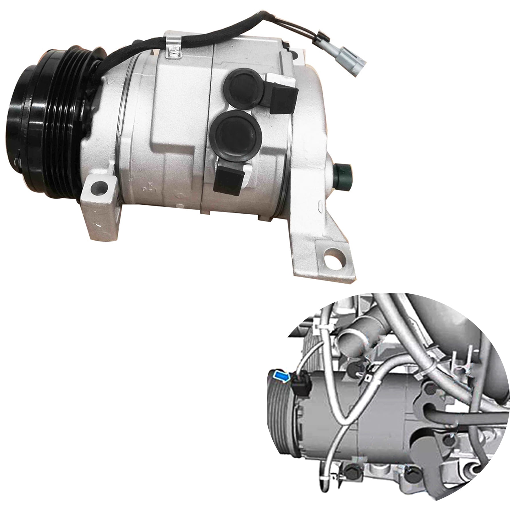 Genrics A/C Compressor With Rear AC For Escalade,Tahoe,Suburban,GMC Yukon