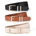 thumbnail image 5 of 3 Pack Women Belts For Jeans Dresses Pants Ladies PU Waist Belt with Buckle, 5 of 10