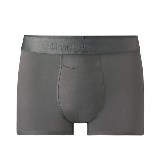 Boxer Corto Para Hombre Ajustado De Algodón Pima y Tela Spandex Unbranded Co Short Trunk Stone Gray M (31 33)