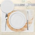 thumbnail image 3 of Ambesonne Ivory Place Mats Set of 4, Curves Helix Design, Standard Size, Cream White, 3 of 6