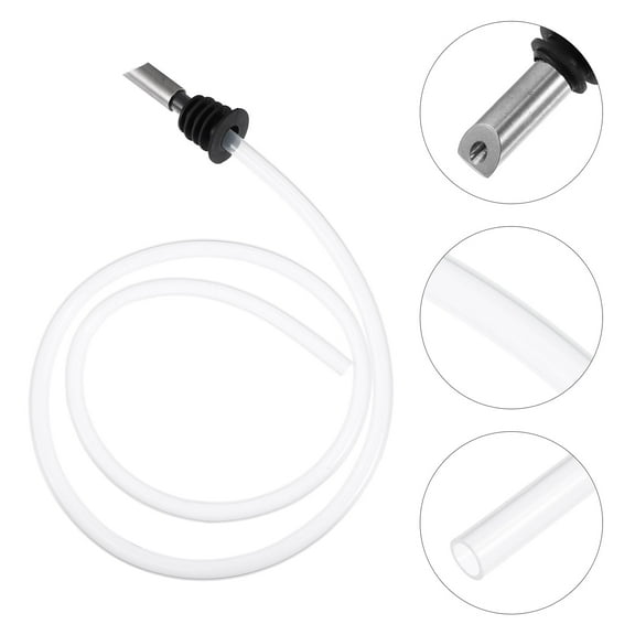 47" Sink Soap Dispenser Extension Tube Kit, Upgraded Metal Check Valve, Fit Most Soap Containers, Say Goodbye to Frequent Refills