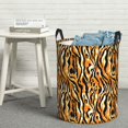 thumbnail image 7 of KLL Zebra Waterproof Foldable Laundry Hamper Bucket with Handles for Storage Bin,Kids Room,Home Organizer (Small ), 7 of 7