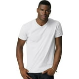 Hanes Men's and Big Men's Nano-T Short Sleeve V-Neck, Up To Size 3XL ...