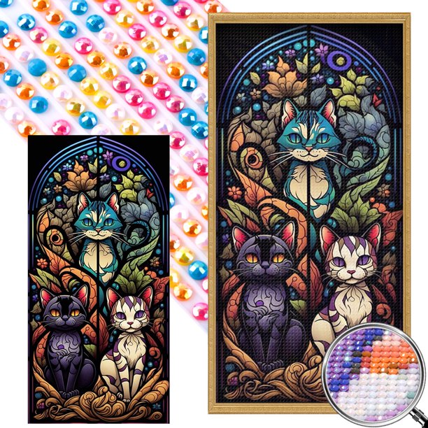 5D DIY Taladro Parcial AB Diamante Pintura Animal Kit 45x85cm