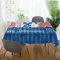 thumbnail image 6 of Coolnut Independence Day Rectangle Tablecloth Spill-Proof Polyester Table Cloth Table Cover for Kitchen Dining Picnic Holiday Party Decoration, 54"x72", 6 of 7