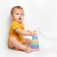 thumbnail image 3 of MVRLSH Under 10$ Toddlers 13 1 Year Old Toys Babies Rings 18 Month Learning Stacker Development Educational Toy Rings Baby Toys Baby 9 Rings, 3 of 4