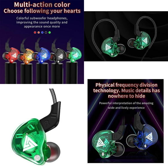 Xingzhi QKZ AK6 In Ear 3.5mm Sport Earphones with Mic Green