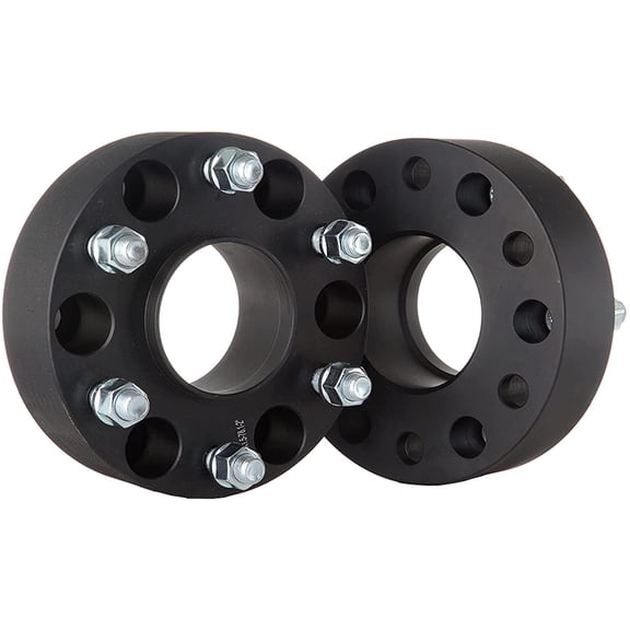cciyu 2X 6x5.5 6x139.7mm BLACK HUB CENTRIC 2" THICK WHEEL SPACERS ADAPTERS 6 lug Fit for 2003-2014 for GMC Savana Yukon Sierra 1500 for Chevy Express 1500 Suburban Tahoe