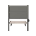 thumbnail image 4 of AFI NoHo 14" Twin XL Wood Platform Bed Frame with Modern Panel Headboard, Grey, 4 of 6