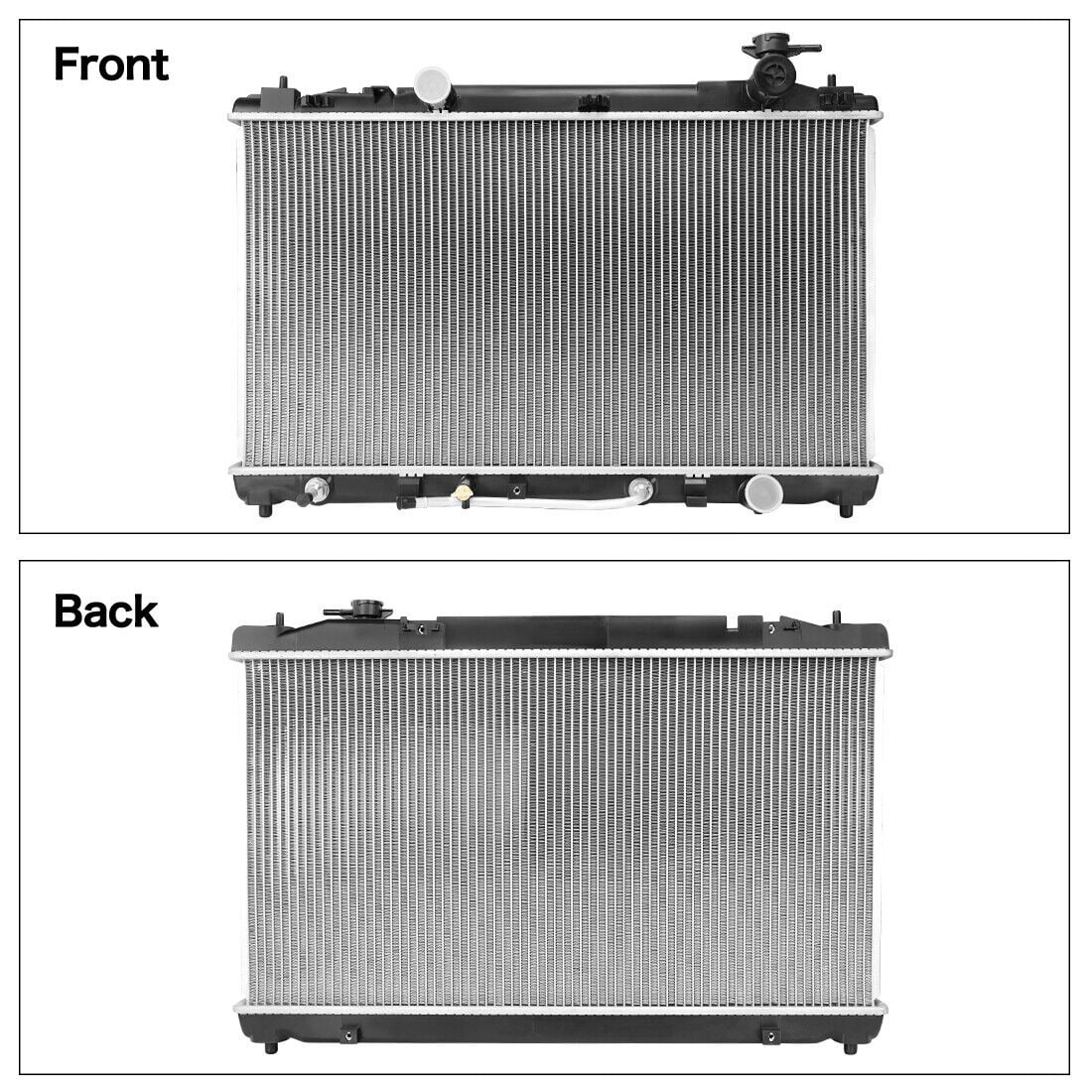 LEDKINGDOMUS Radiator Compatible with toyota 2007-2011 Camry L4 2.4L, 2010-2011 Camry 2.5L 4CYL