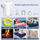 thumbnail image 3 of Bomba de aire eléctrica: bomba de aire portátil con batería recargable por USB para inflar y desinflar para anillos de natación, flotadores de piscina, bolsas de almacenamiento al vacío, 3 of 5