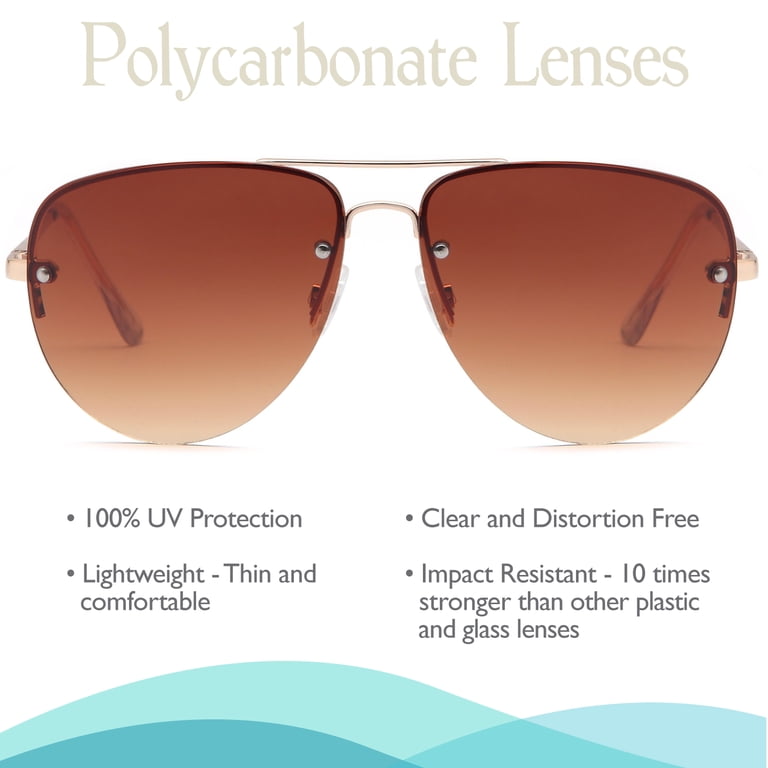 SUN LOUNGER Oversized Metal Frame Classic Aviator Sunglasses  display picture 1