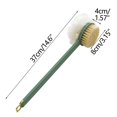 thumbnail image 3 of Qnjujn Bath Brush, Long Handle Back Scrubber with Soft Nylon Bristles & Bath Ball, Exfoliating Shower Brush with Hanging Loop, PP+TPR Body Wash Brush for Shoulders Back Feet Bathroom Accessories, 3 of 5