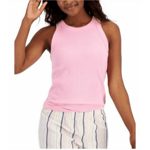 Jenni Women's High-Neck Pajama Tank Top-Pink Heat-XS