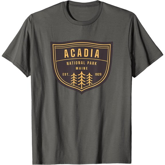 Acadia National Park Maine Hiking Vacation Souvenir Retro Unisex T-Shirt for Men Women Kids Toddler