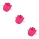 thumbnail image 2 of Jumpingount Mujeres diseño simple cuello falso niñas moda falsa media camisa desmontable solapa decoración accesorio rosa rojo Type1 NO1, 2 of 6