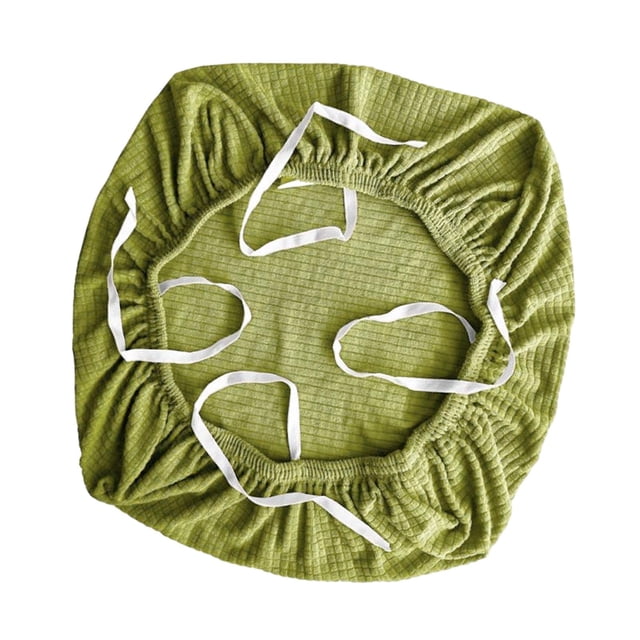 Funda para silla de oficina de computadora extraíble, gruesa, suave, antideslizante, elástica, de repuesto Verde claro