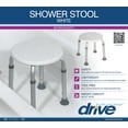 thumbnail image 6 of Drive Medical Adjustable Height Bath Stool, White, 6 of 14