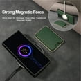 thumbnail image 3 of Compatible with Magsafe Wireless  Charging 2 in 1 Detachable for Samsung Galaxy S25 Ultra Wallet Case with Card Slot Women Men, Classic Magnetic PU Leather Flip Cover for Galaxy S25 Ultra, Green, 3 of 8