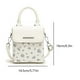 thumbnail image 3 of Bolso Hombro para Mujer Correa Ajustable PU Floral Viajes Al Aire Libre, 3 of 9