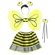 thumbnail image 1 of KAKOWELY 1 juego de diadema con alas y varita para el pelo, conjunto de disfraz para niña y niño para actuación en el escenario, 1 of 5