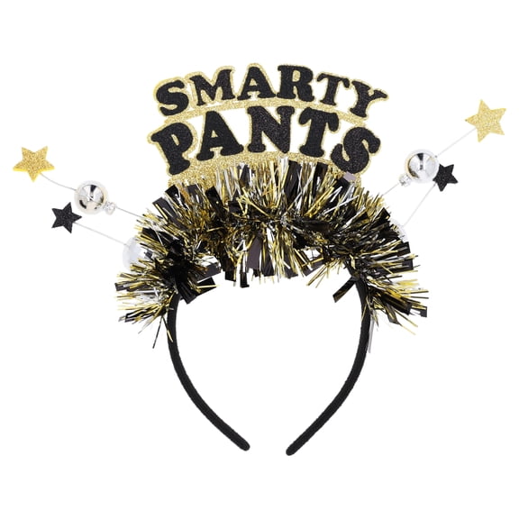 Smarty Pants Headband, Black and Gold, Graduation by Way To Celebrate