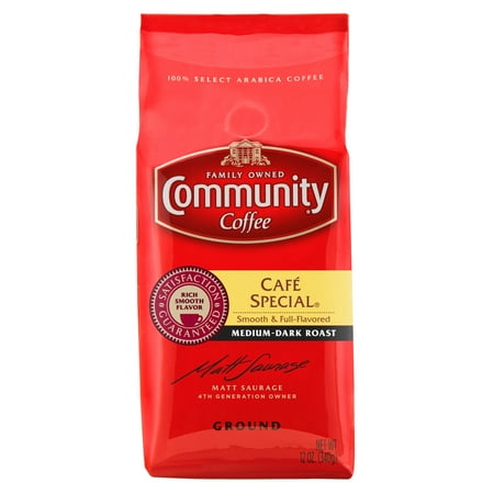 Community Coffee Premium Ground Café Special® Medium-Dark Roast Coffee, 12 Ounce