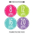 thumbnail image 2 of Months in Motion 955 Pregnancy Baby Bump Belly Stickers Maternity Week Sticker Arrows (Bright Colors), 2 of 4