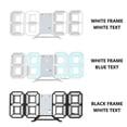 thumbnail image 4 of ODOMY 3D LED Digital Wall Clock & Desk Alarm Clock Living Room Home Decor, 4 of 14